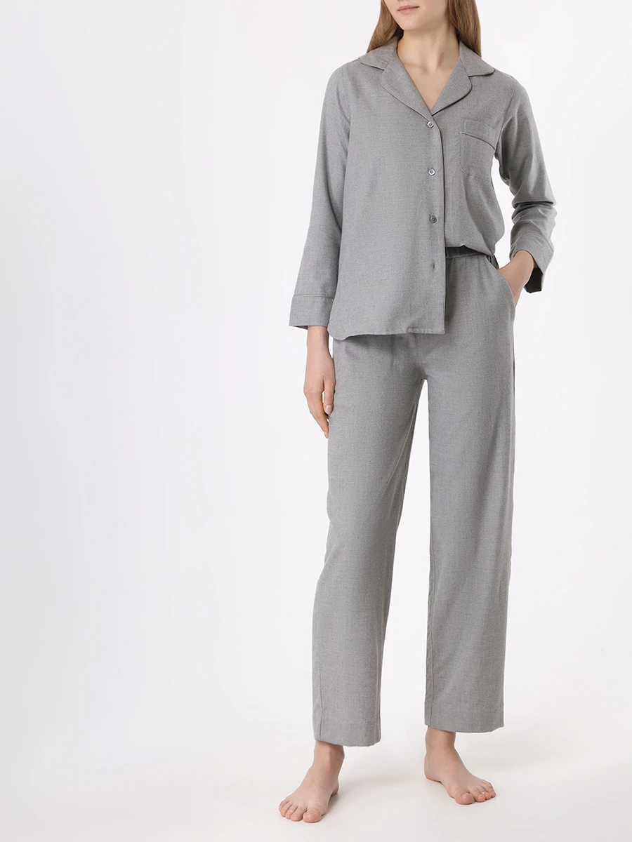 

Пижама хлопковая, Серый, 4600-11000/059
