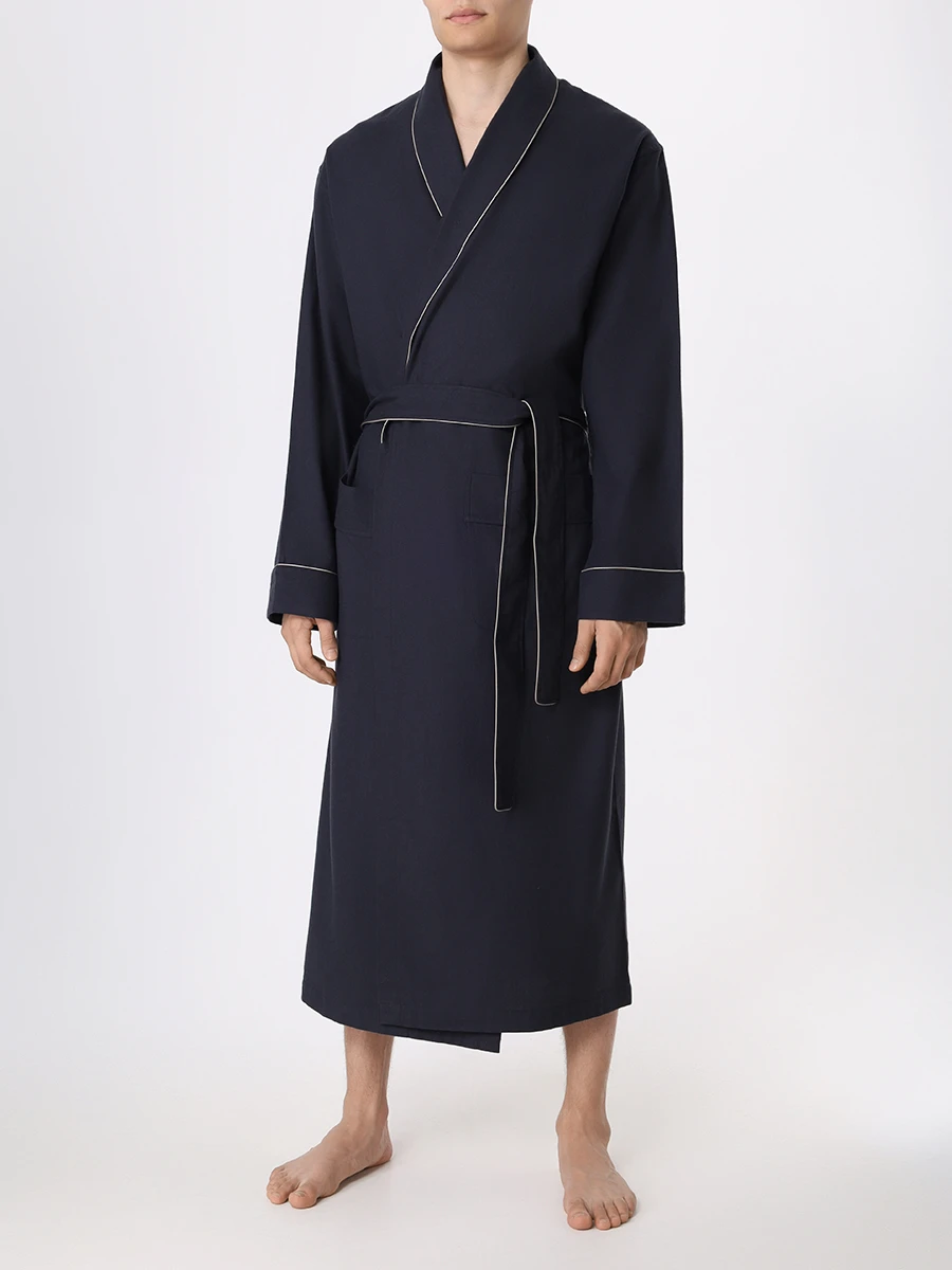 

Халат хлопковый, Синий, 4600-75143/473