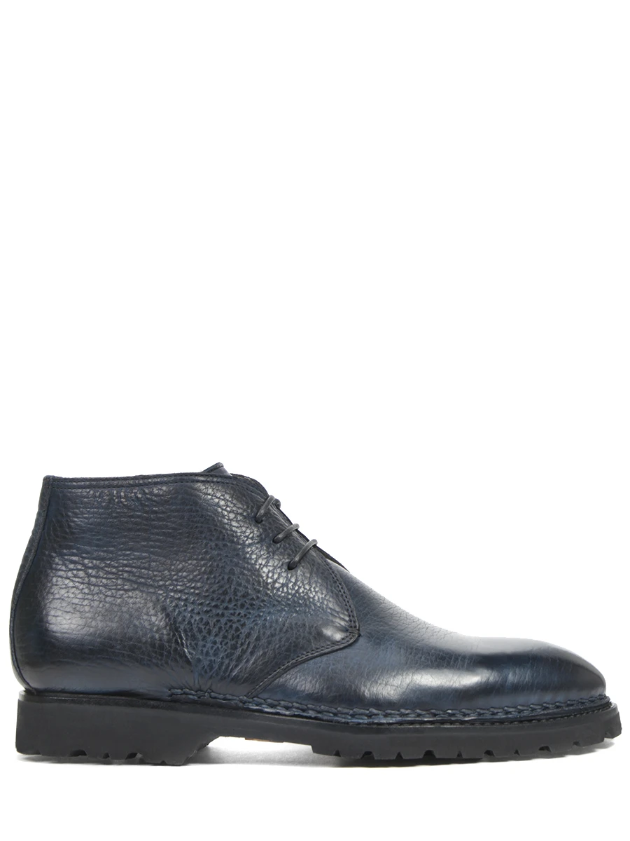 Ботинки кожаные на меху BONTONI DESERT DARK Синий 