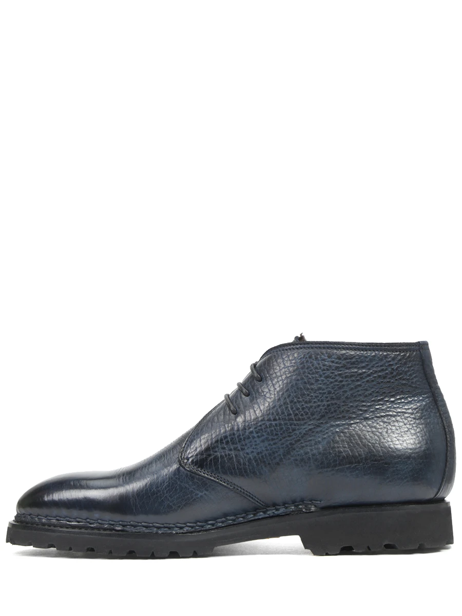 Ботинки кожаные на меху BONTONI DESERT DARK Синий  Фото 3