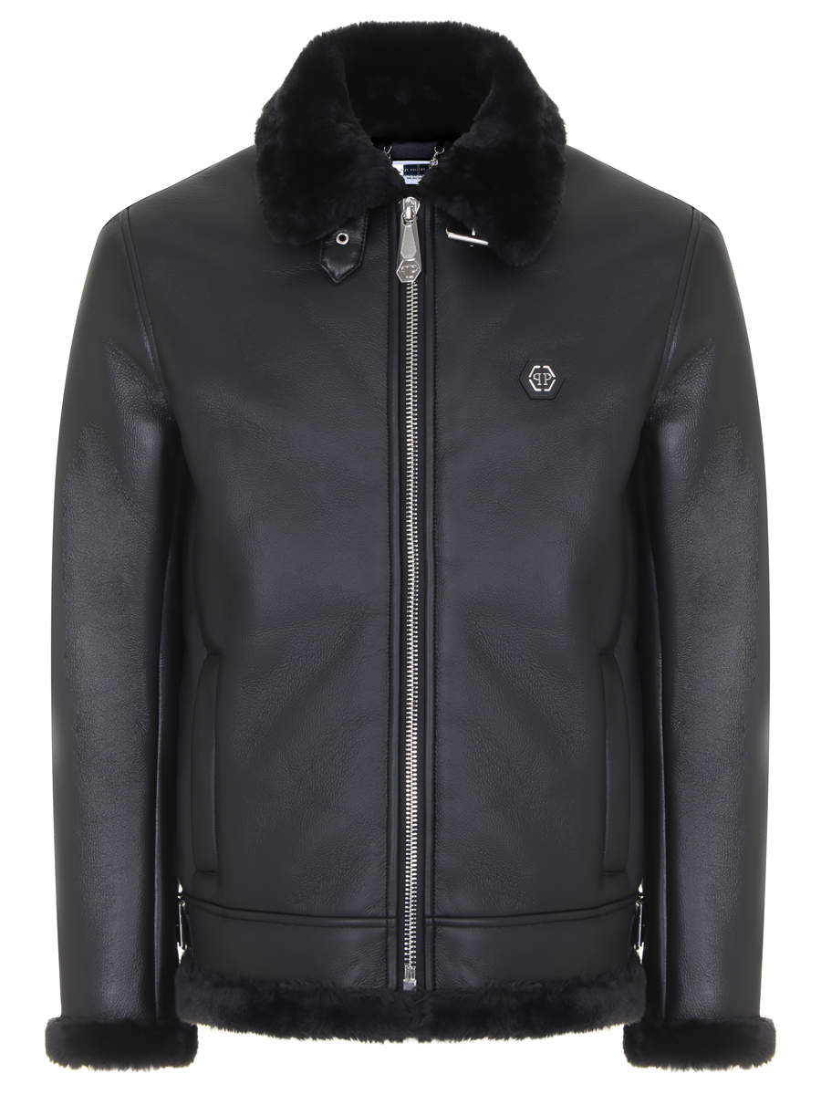 Дубленка из экомеха Philipp Plein