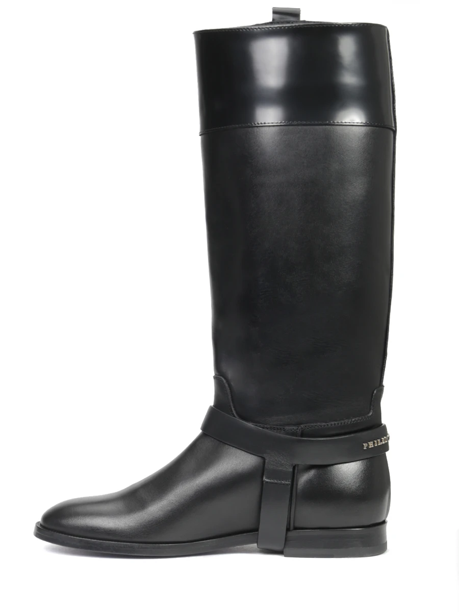 Сапоги кожаные PHILIPP PLEIN WSE0740/02 Черный  Фото 3