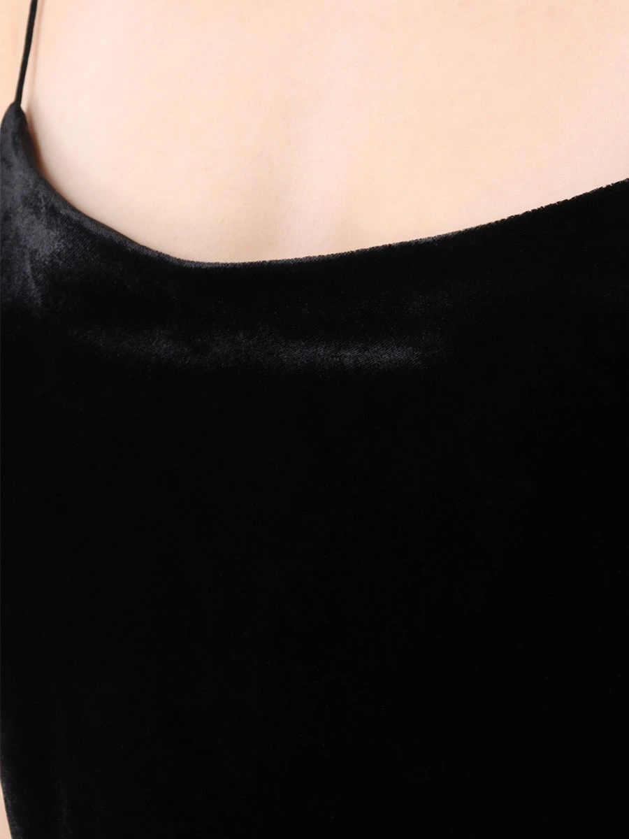 

Топ велюровый, Черный, AL081205