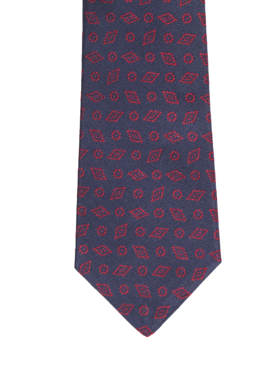 Галстук шелковый KITON UCRVKPC03A1402019 Темно Синий  Фото 3