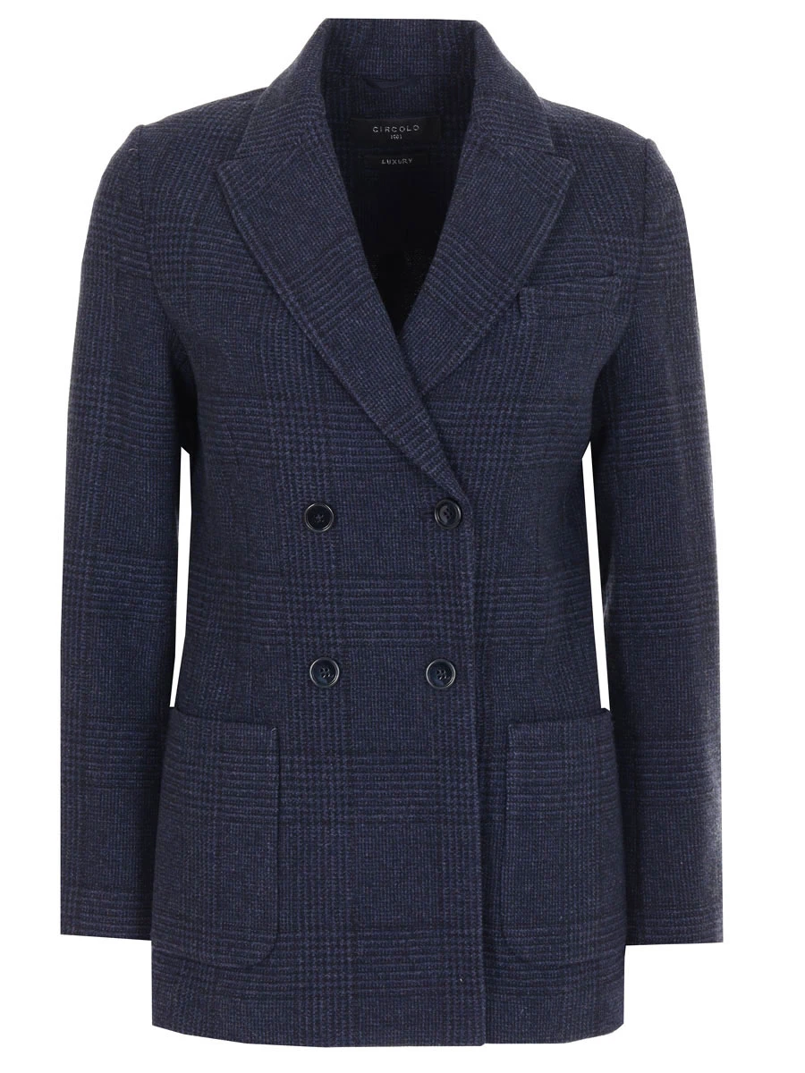 Пиджак шерстяной CIRCOLO 1901 FD2933, размер 44, цвет синий