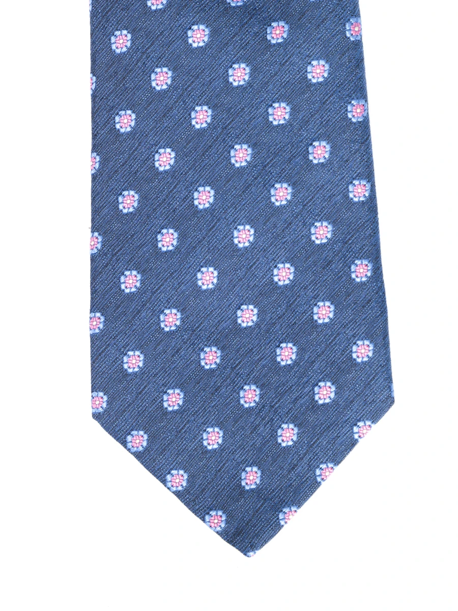 Галстук шелковый KITON UCRVKPC03A1406013 Синий  Фото 3