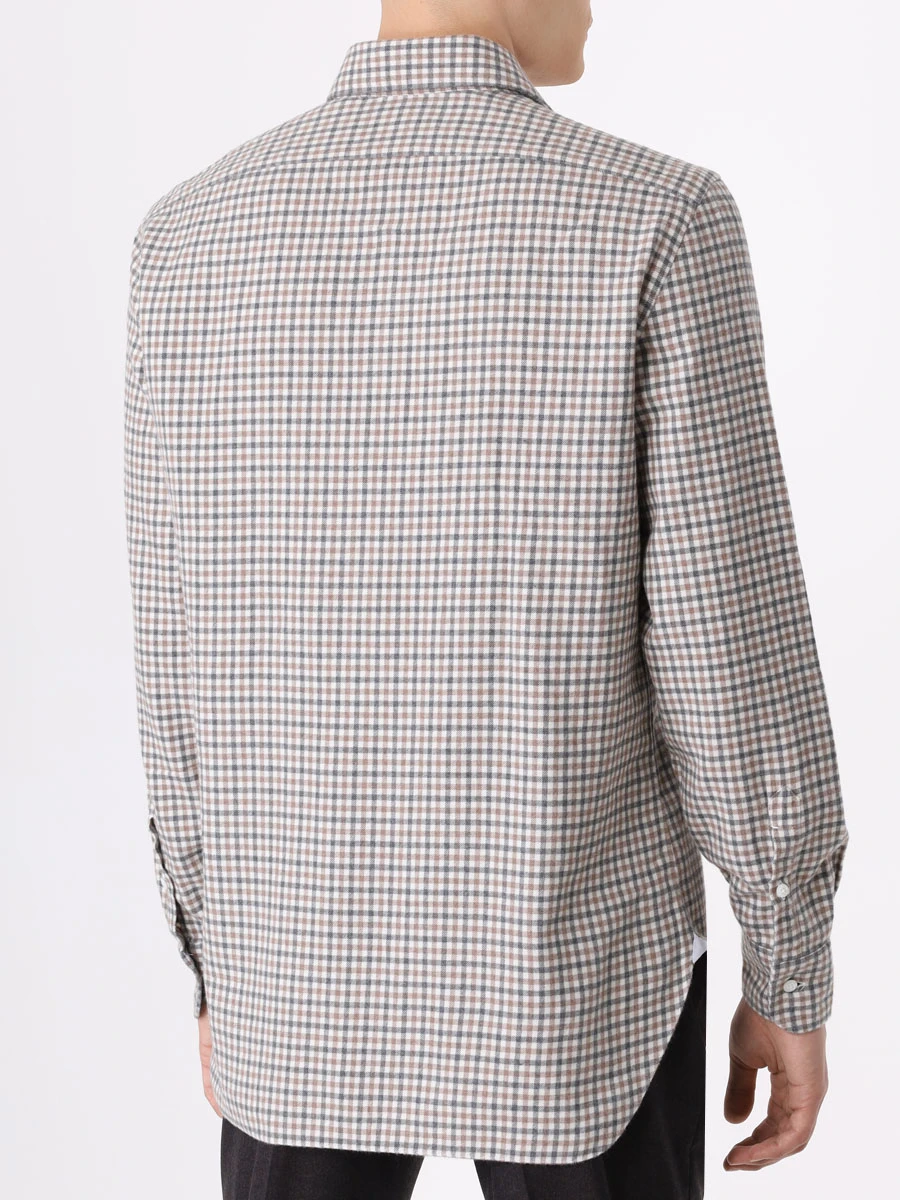 Рубашка Regular Fit хлопковая BARBA 36016/01/DANDY LIFE Бежевый  Фото 3