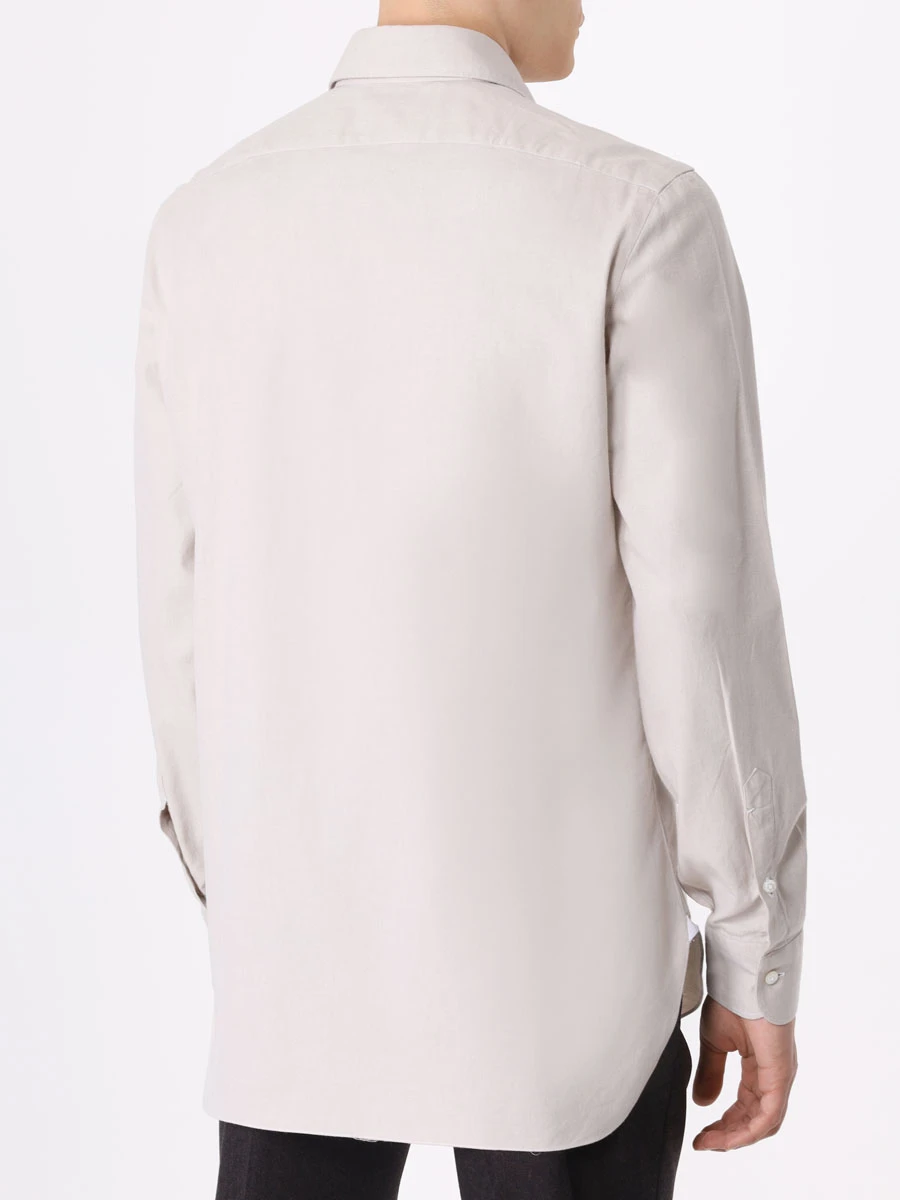 Рубашка Regular Fit хлопковая BARBA 36081/1/DANDY LIFE Бежевый  Фото 3
