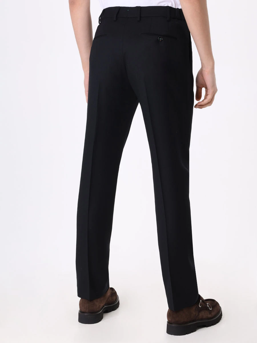 Брюки шерстяные BERWICH VB3311/BLACK/GLOBE Черный  Фото 3