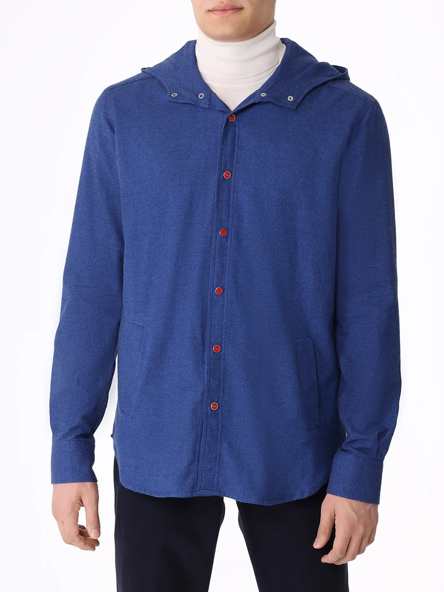 

Рубашка Slim Fit хлопковая, Синий, UMCMARH0872101000