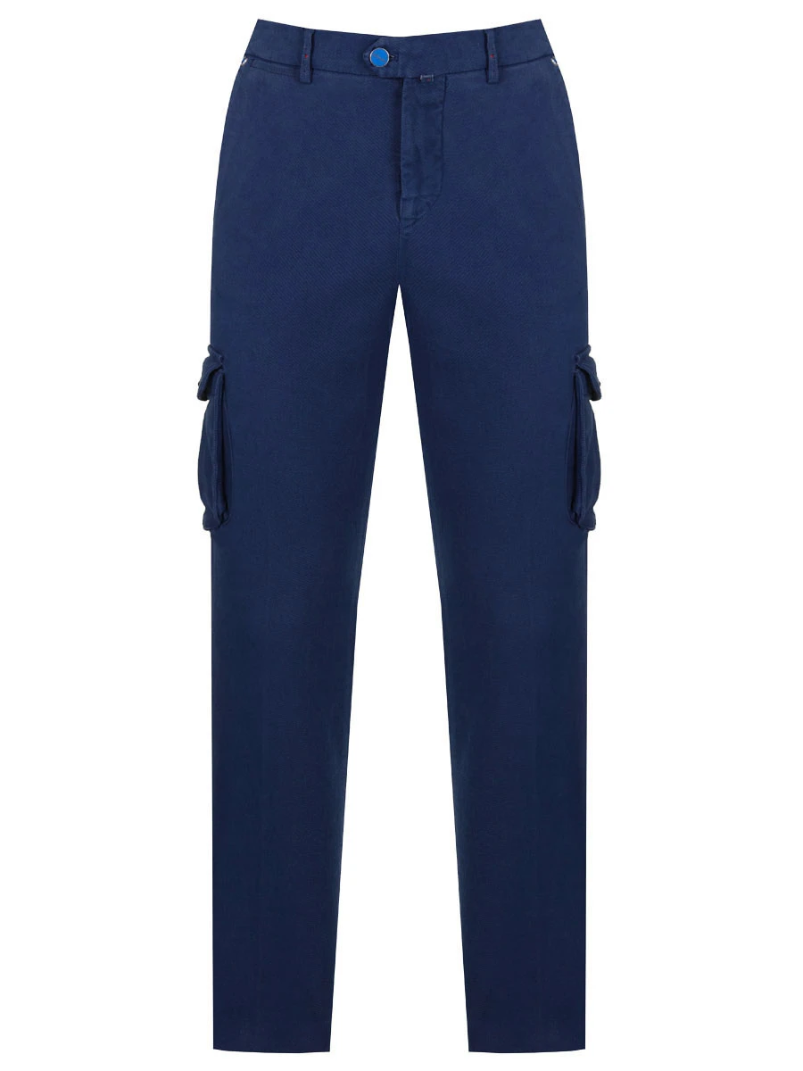 

Брюки-карго хлопковые, Синий, UFPPCAJ0200C01001