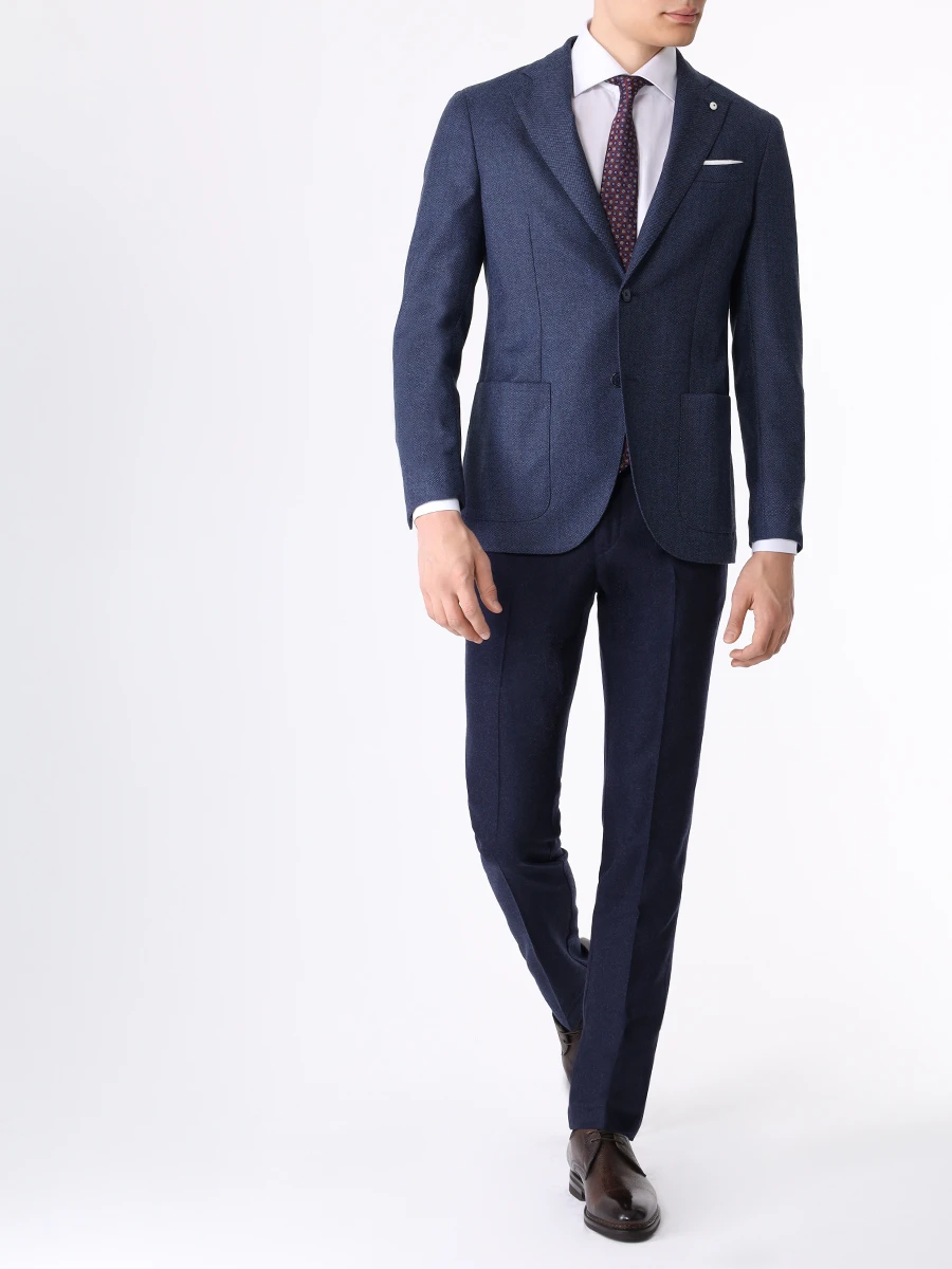 Рубашка Slim Fit хлопковая KITON UCCH0869301001 Белый  Фото 2