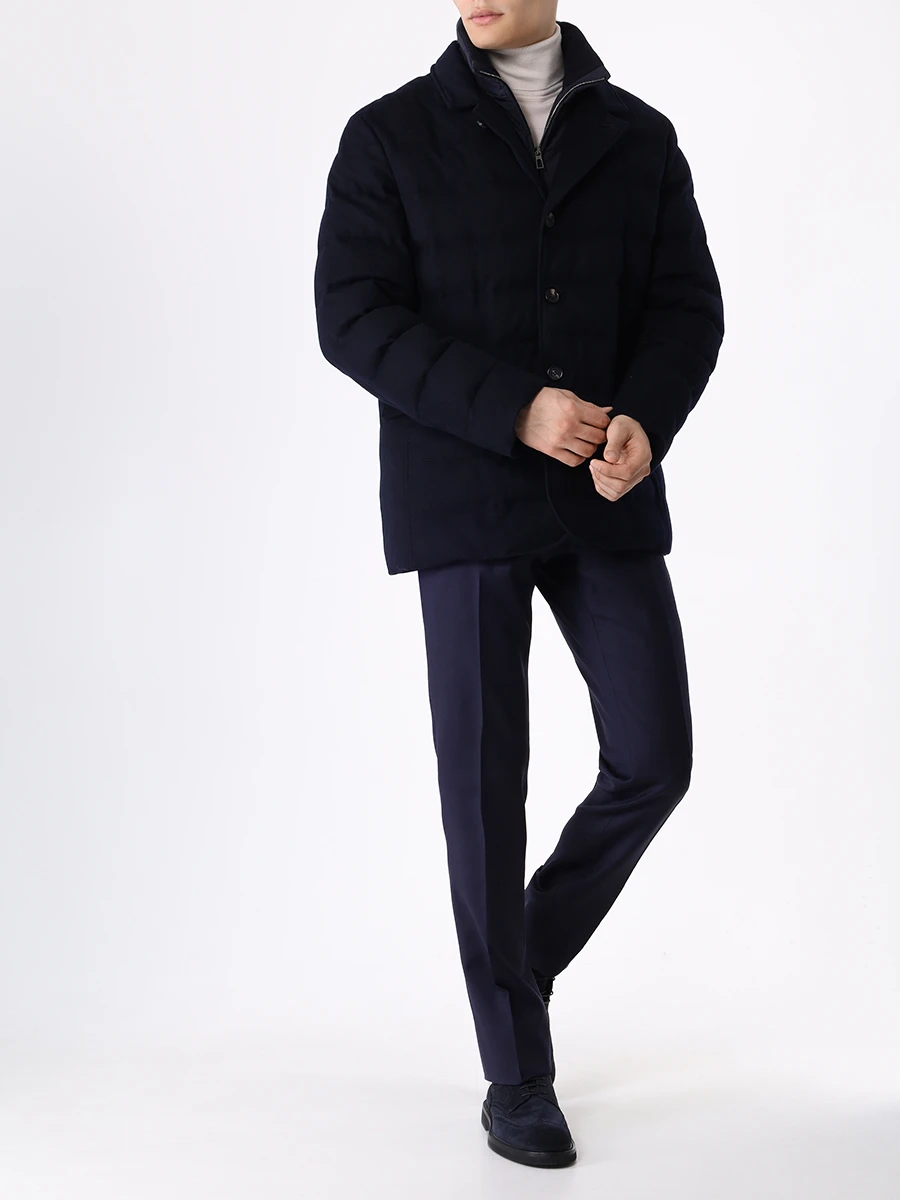 Куртка кашемировая Nama LORO PIANA FAN3943 W000 Синий  Фото 2