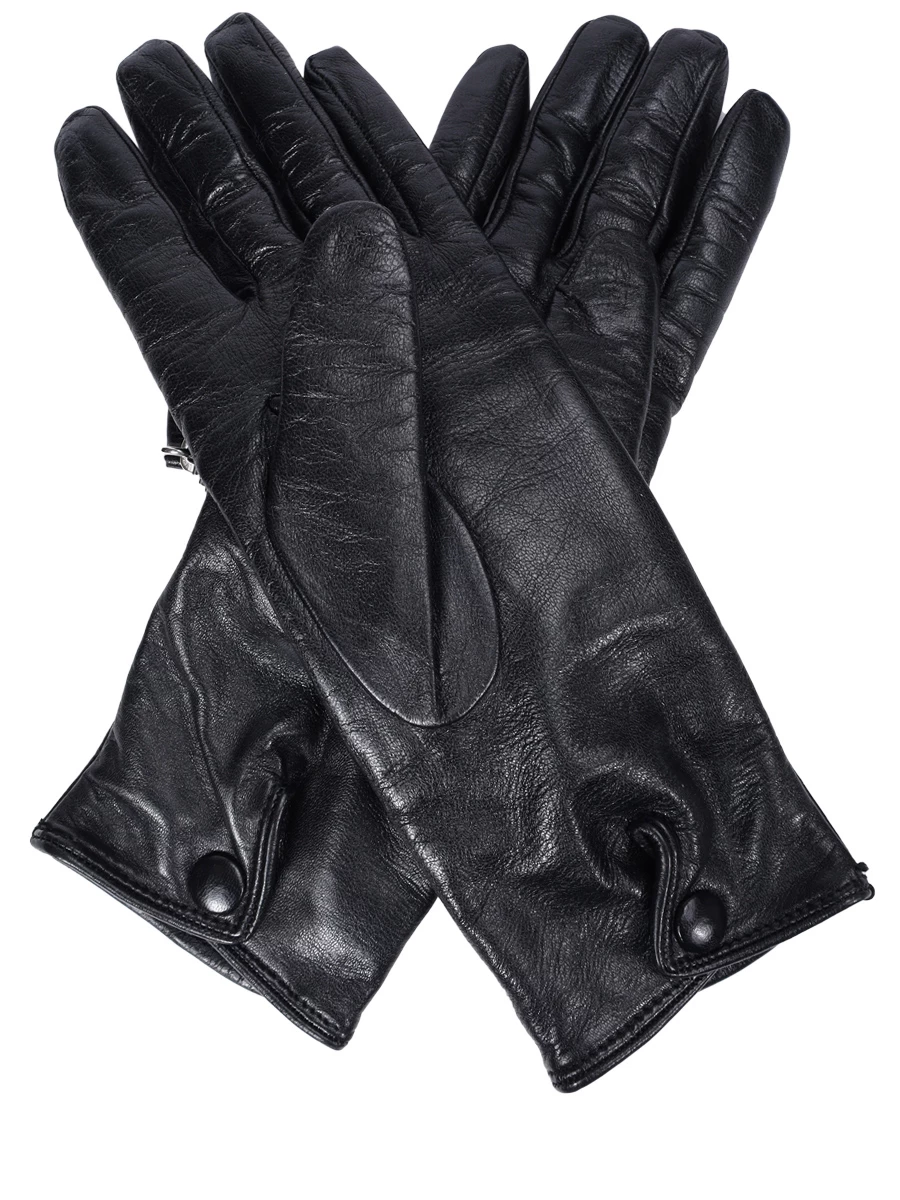 Перчатки кожаные PRADA 1GG1412DWZ F0002 Черный  Фото 2