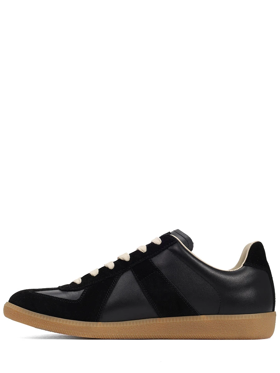 Кеды комбинированные Replica MAISON MARGIELA S57WS0236P1895 H6851 Черный Черный  Фото 3