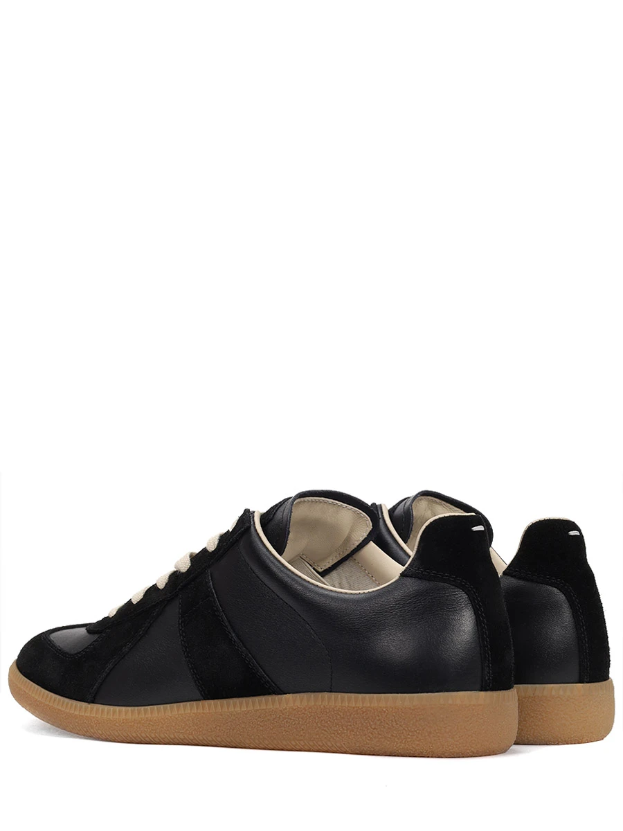 Кеды комбинированные Replica MAISON MARGIELA S57WS0236P1895 H6851 Черный Черный  Фото 4