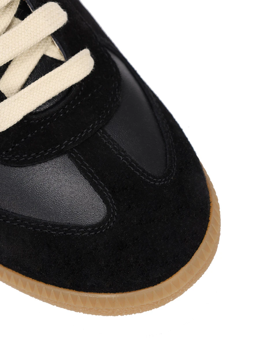 Кеды комбинированные Replica MAISON MARGIELA S57WS0236P1895 H6851 Черный Черный  Фото 5