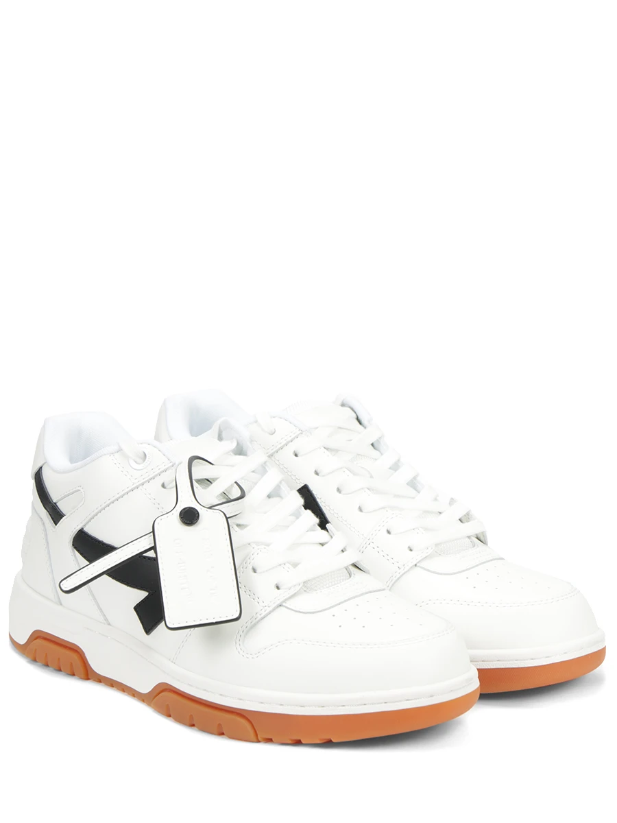 Кеды кожаные Out of Office OFF-WHITE OMIA189F23LEA003 0110 Белый  Фото 2