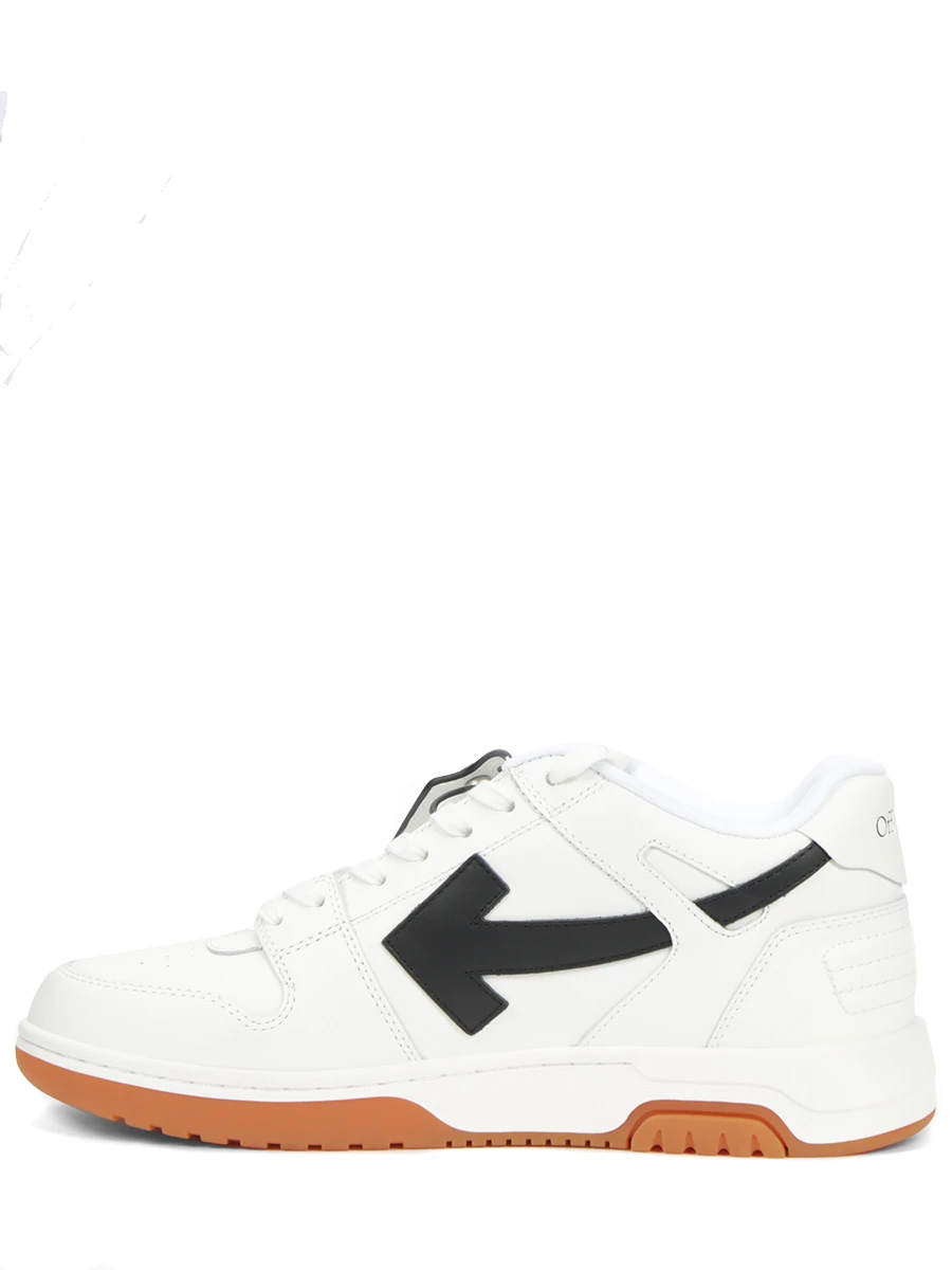 Кеды кожаные Out of Office OFF-WHITE OMIA189F23LEA003 0110 Белый  Фото 3