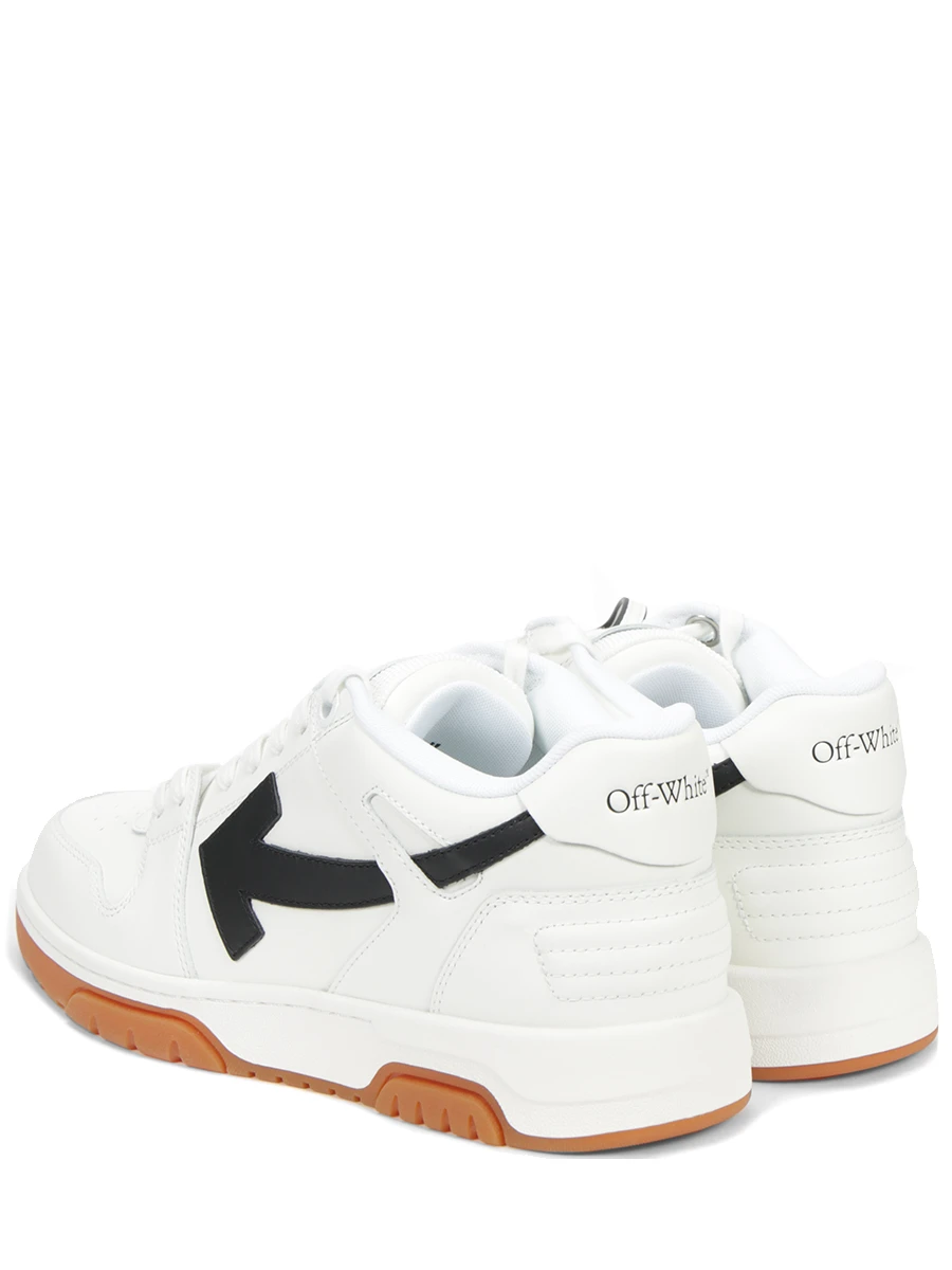 Кеды кожаные Out of Office OFF-WHITE OMIA189F23LEA003 0110 Белый  Фото 4