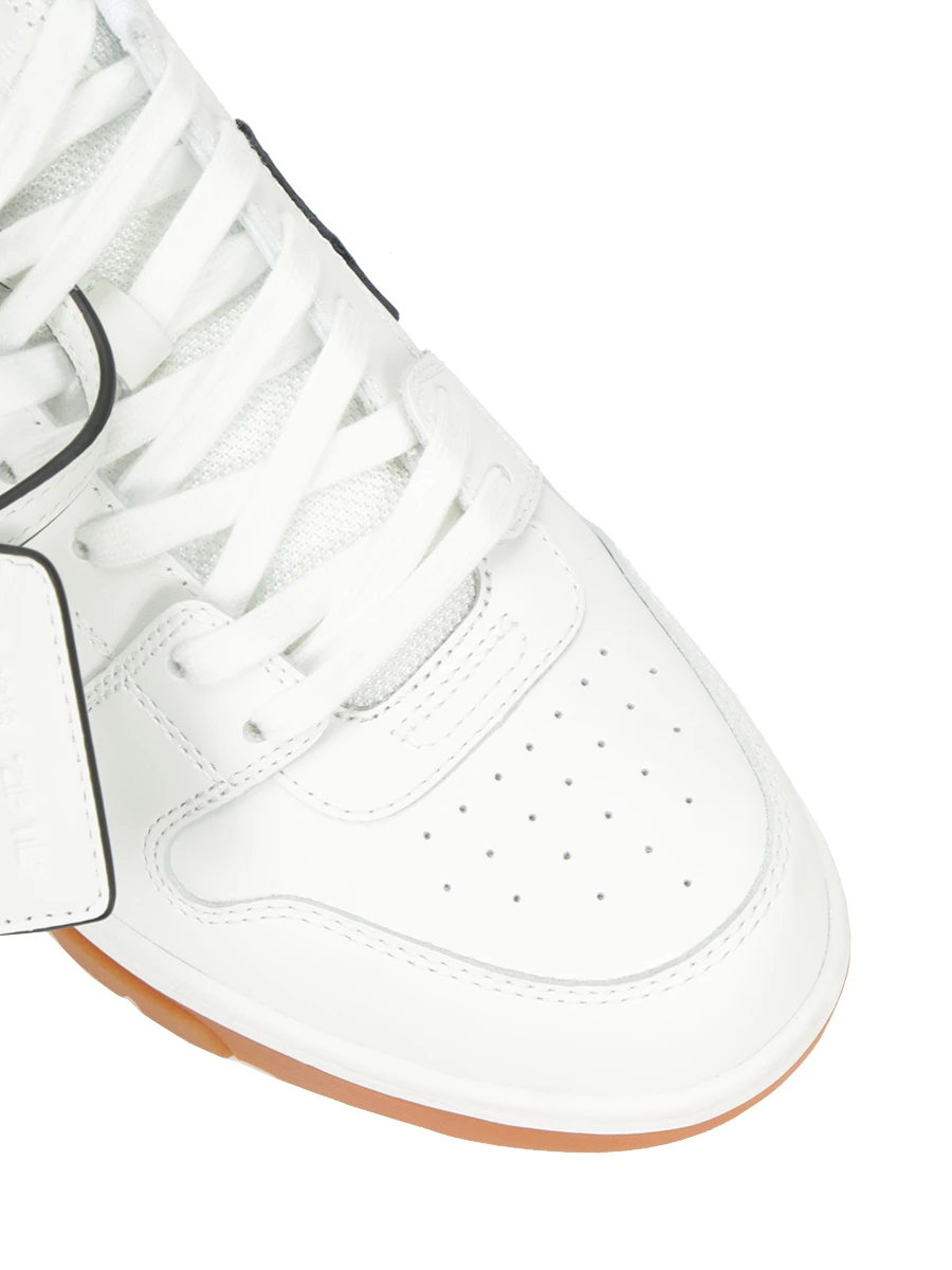 Кеды кожаные Out of Office OFF-WHITE OMIA189F23LEA003 0110 Белый  Фото 5