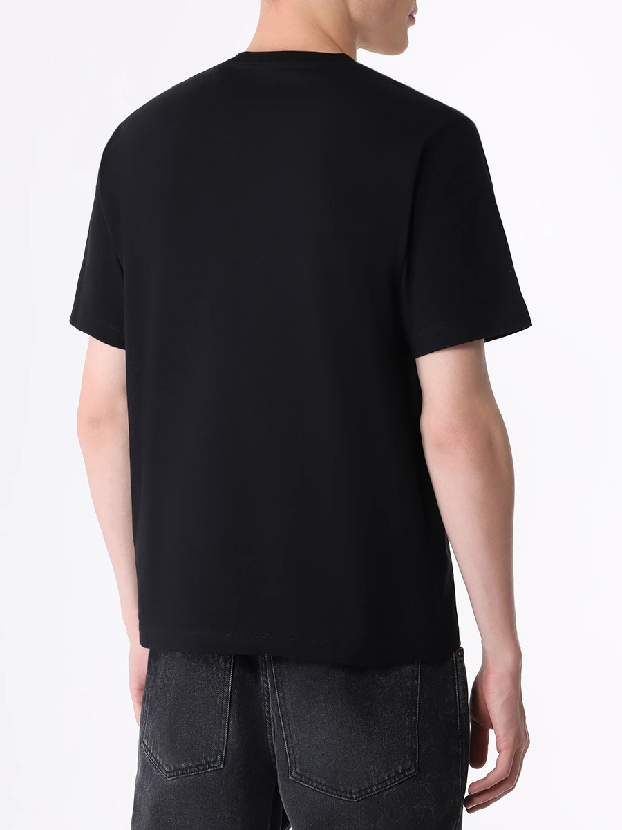 Футболка хлопковая PALM ANGELS PMAA088E23JER001 1003 Черный  Фото 3