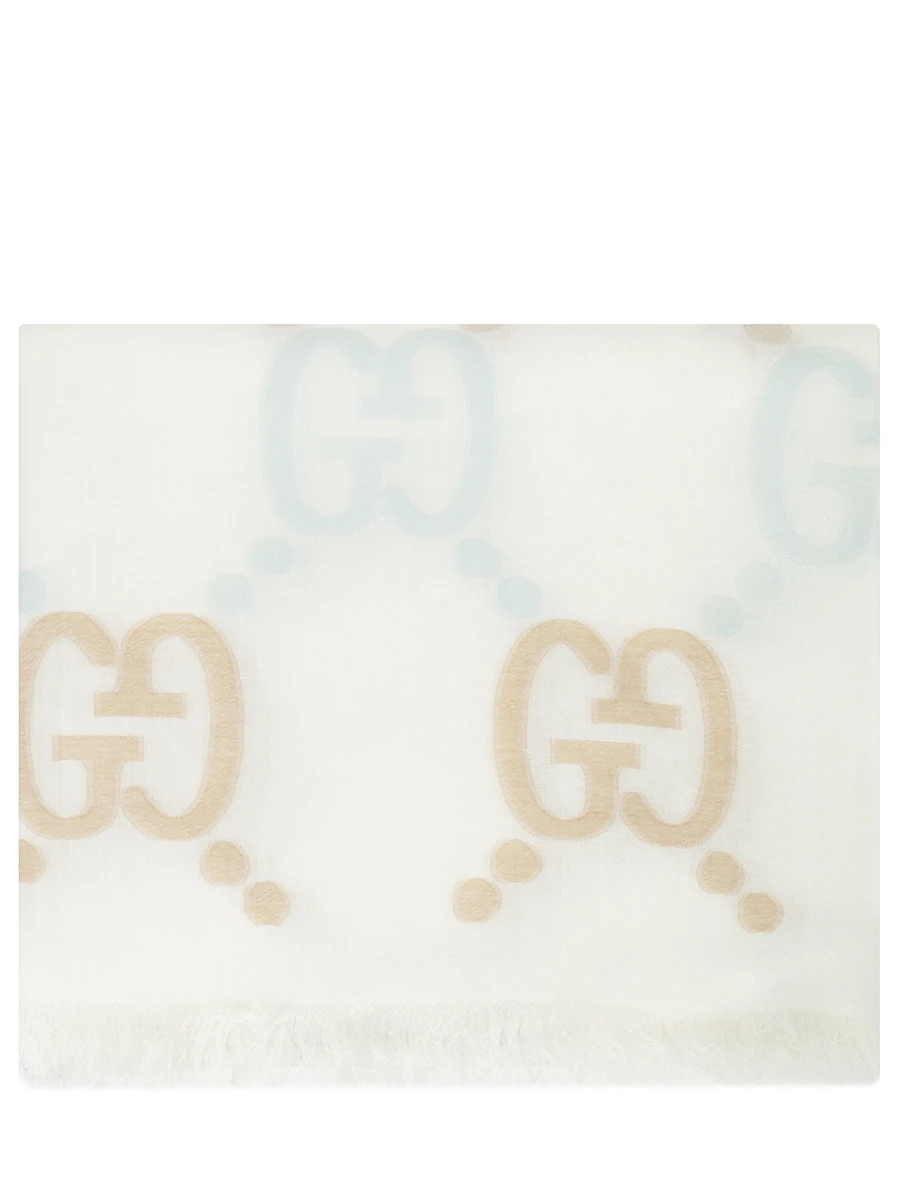 Шарф с логотипом GG-logo GUCCI 6948133GAGP 9200, размер Один размер, цвет принт