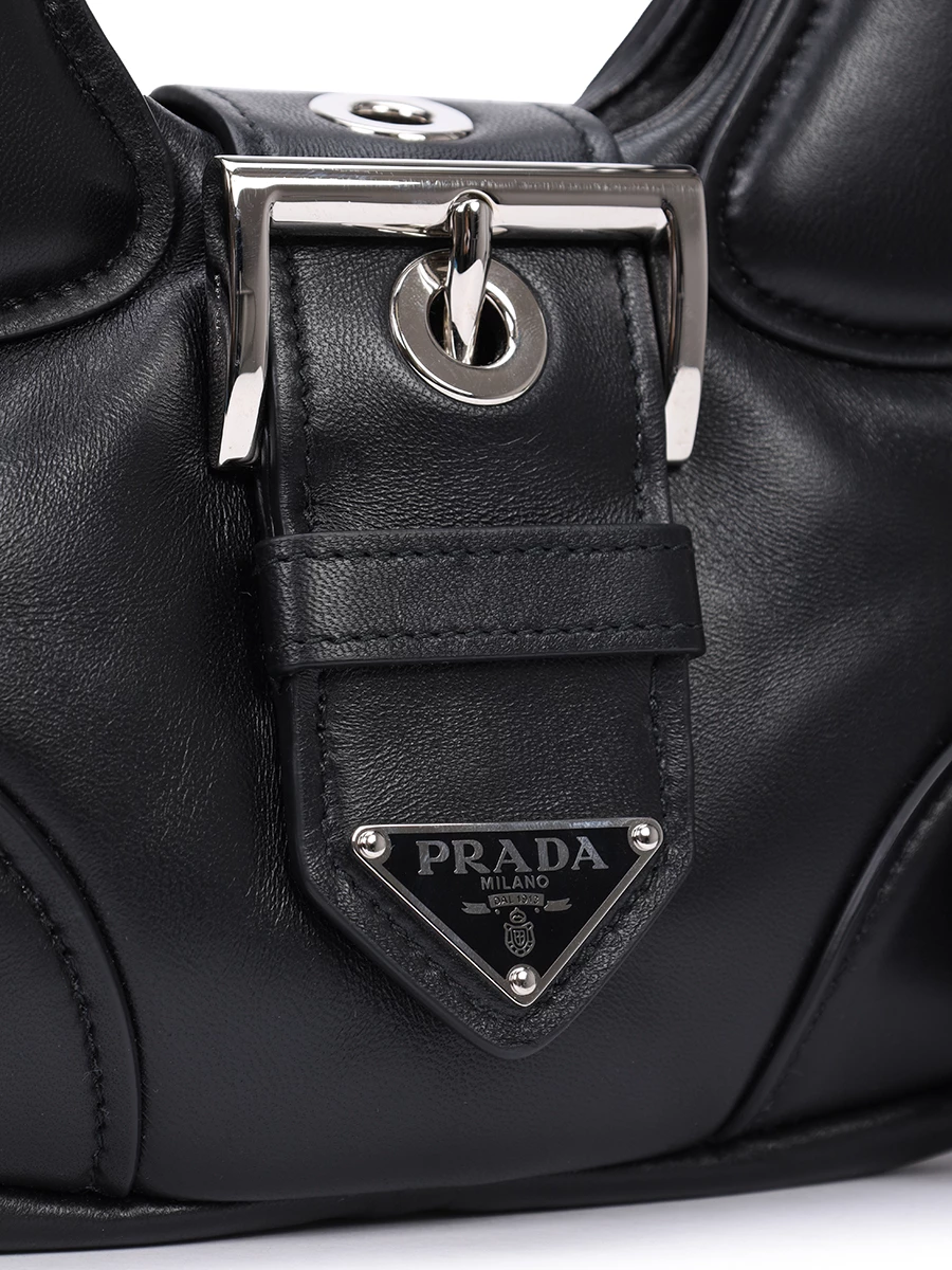 Сумка кожаная PRADA 1BA381VOOM2DYI F0002 Черный  Фото 5