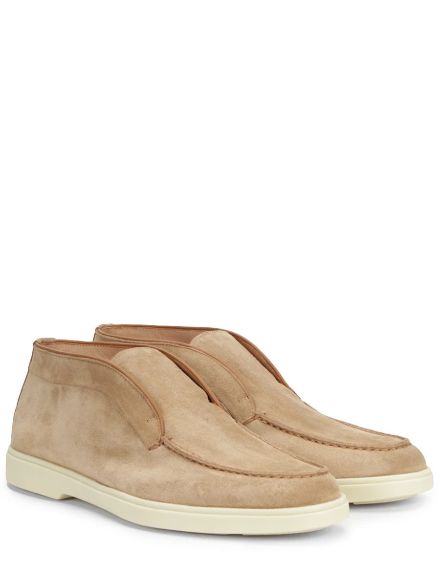 Ботинки замшевые SANTONI WUYA58458TISNPYLM43 Светло- Коричневый  Фото 2