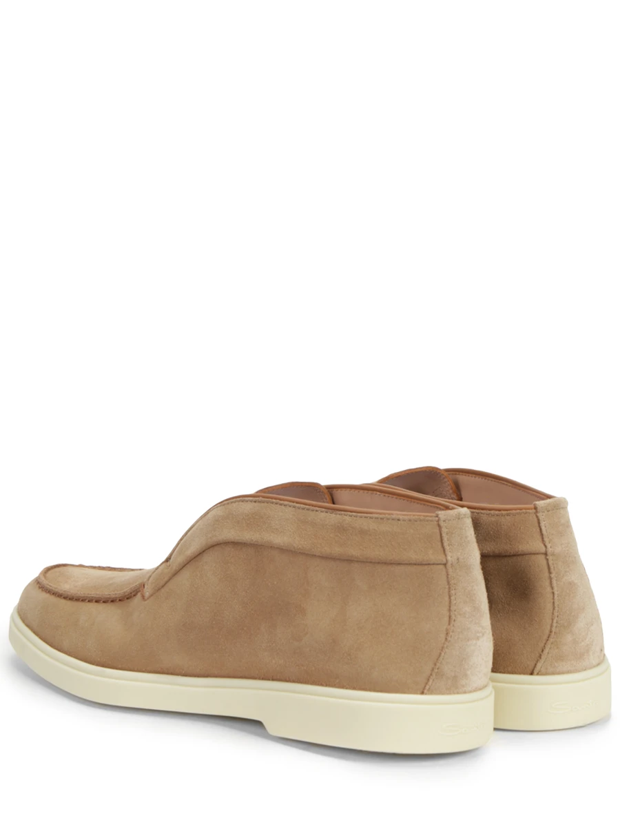 Ботинки замшевые SANTONI WUYA58458TISNPYLM43 Светло- Коричневый  Фото 4