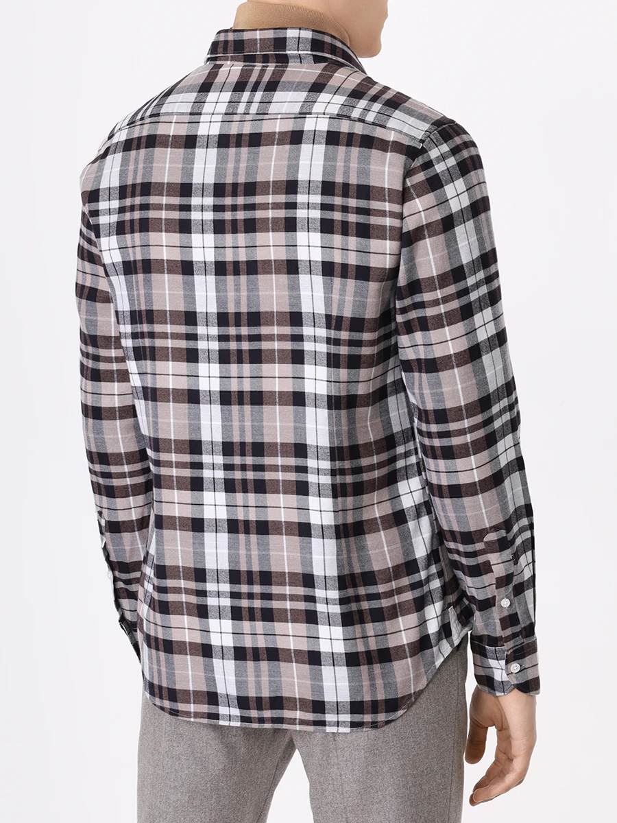 Рубашка Slim Fit хлопковая FRADI CF680CWCN683966 Клетка  Фото 3