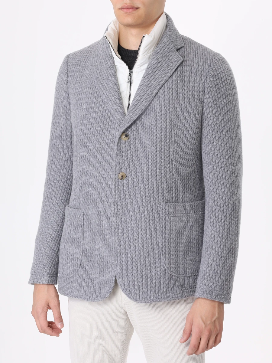 

Пиджак Shaped fit шерстяной, Серый, 13 Giacca-J2 10016452 518