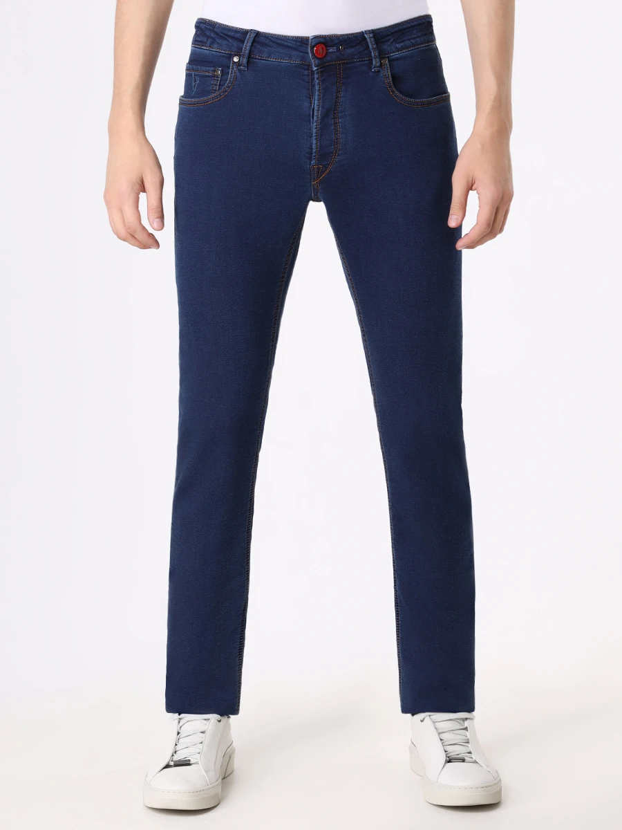Джинсы Slim Fit хлопковые HANDPICKED RAVELLO 00757 W2 Синий  Фото 4