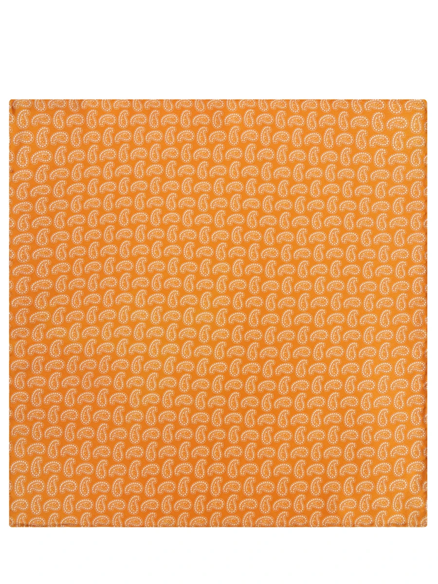 Платок шелковый BRIONI 07050/07020/07070 Оранжевый узор, размер Один размер