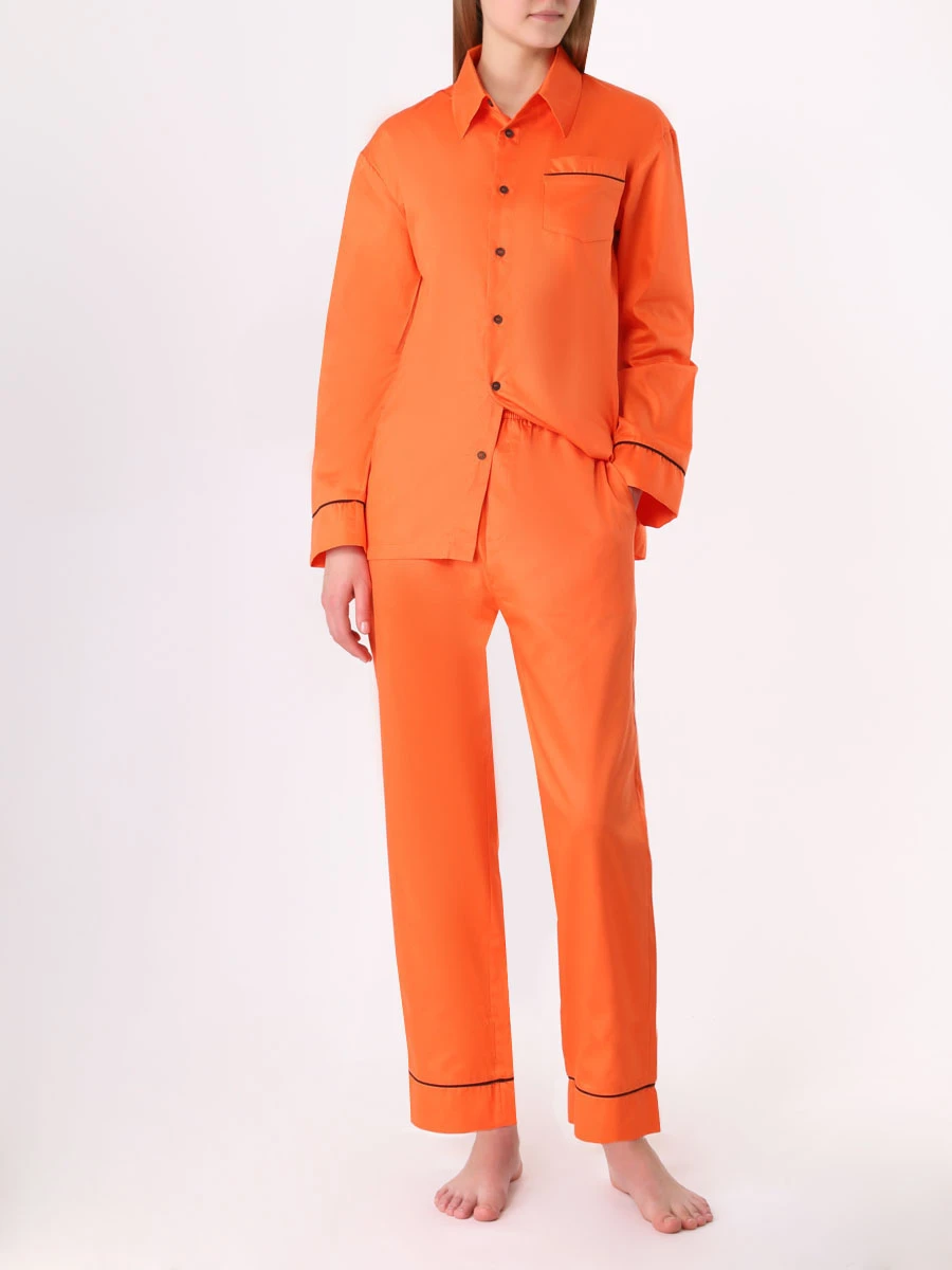 Пижама хлопковая PARPA 900301 MONOCHROME, размер 40, цвет оранжевый - фото 2