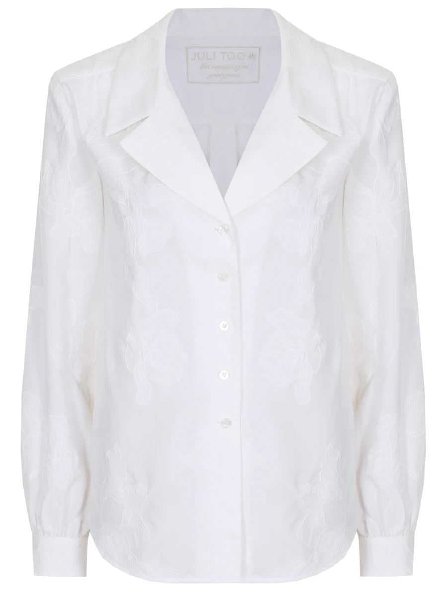Рубашка хлопковая JULI TOO Jacqueline, размер 38, цвет белый - фото 1