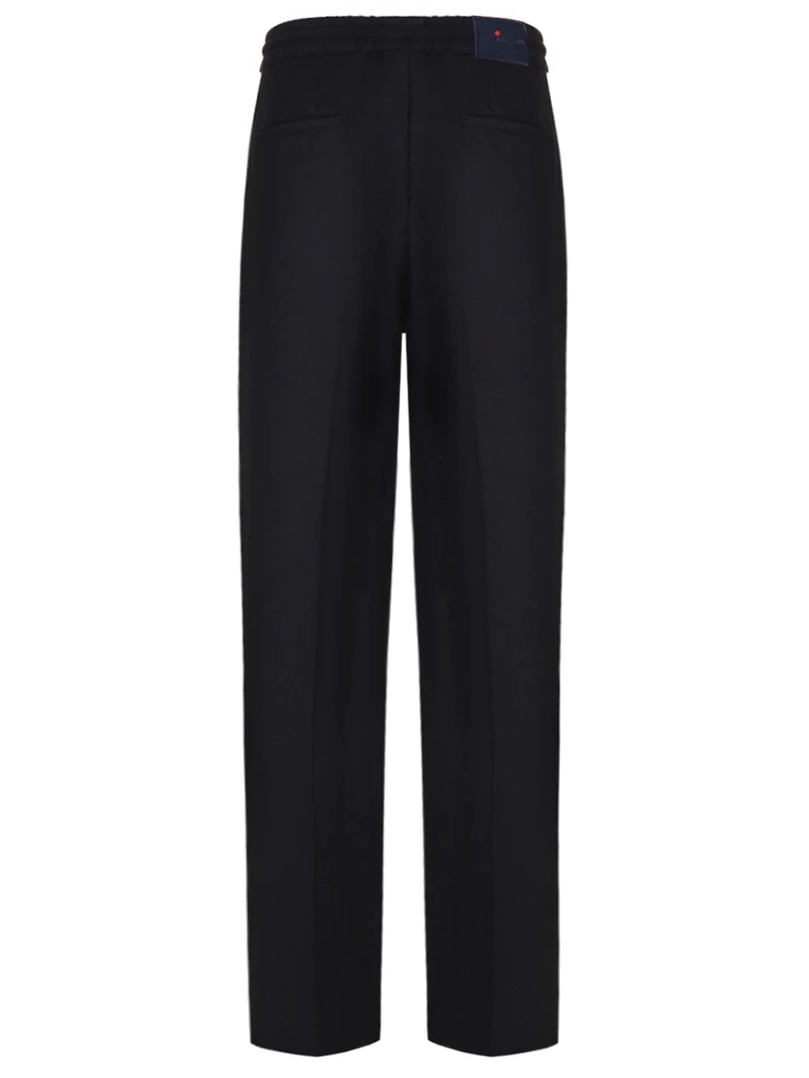 Брюки шерстяные KITON UPLACK0146C03001 Черный  Фото 2