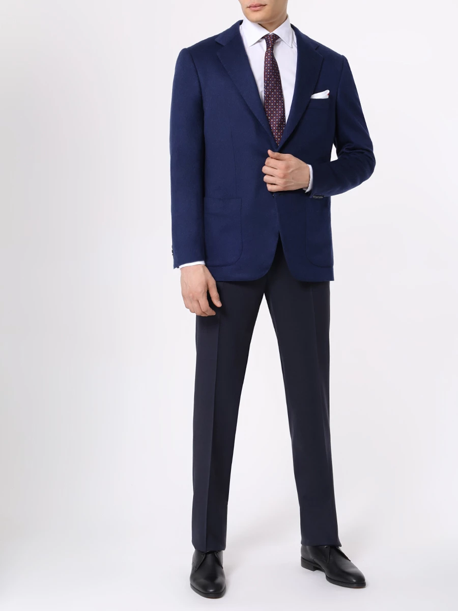 Пиджак кашемировый KITON UG81K0178C01001 Синий  Фото 2