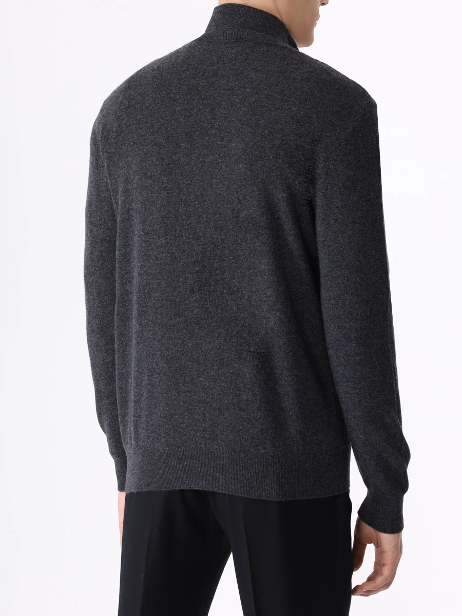 Кардиган шерстяной BERTOLO LUXURY MENSWEAR 200102/002310 0004 Темно- Серый  Фото 3