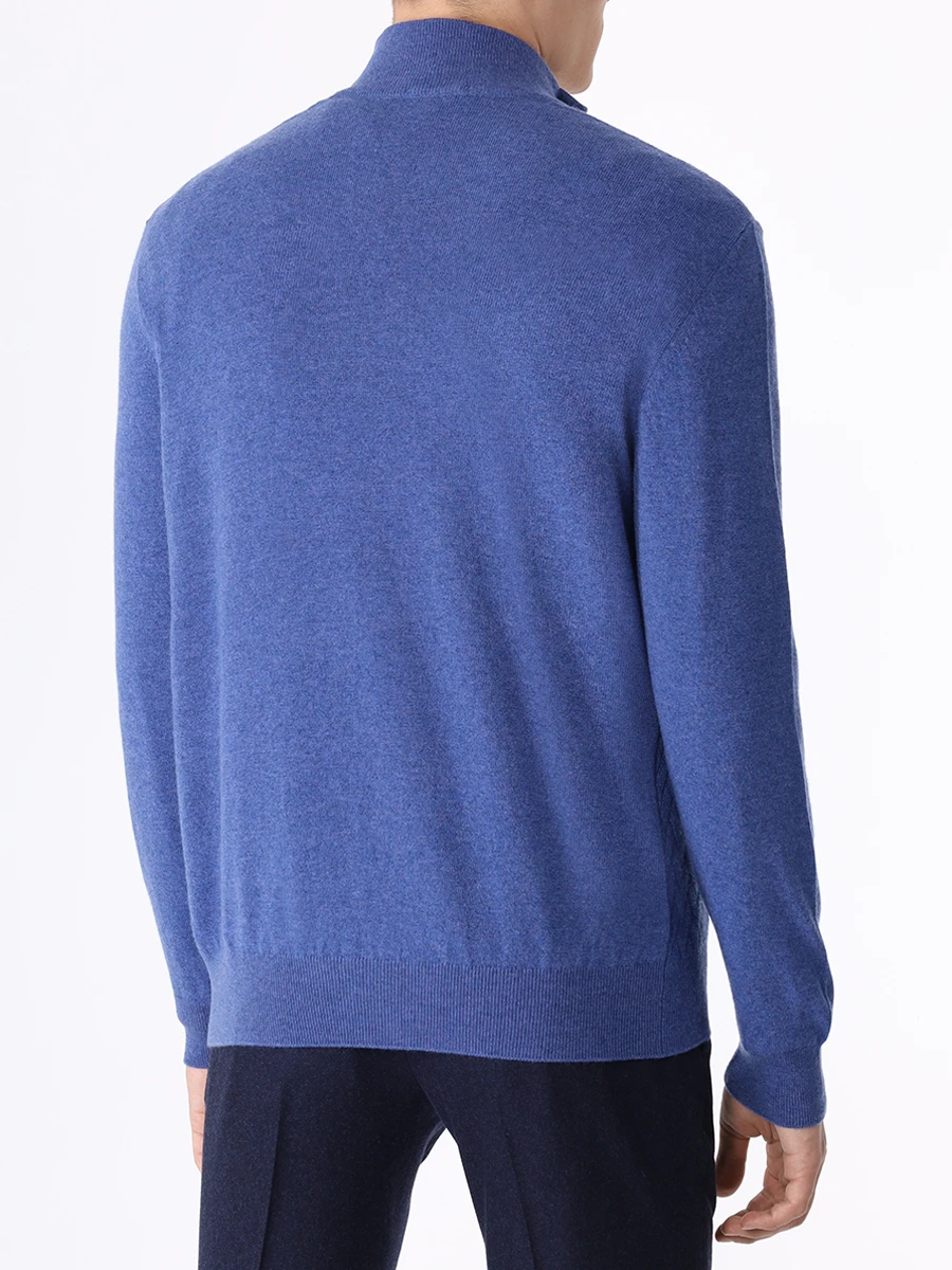 Джемпер шерстяной BERTOLO LUXURY MENSWEAR 200101/002310 0031 Синий  Фото 3