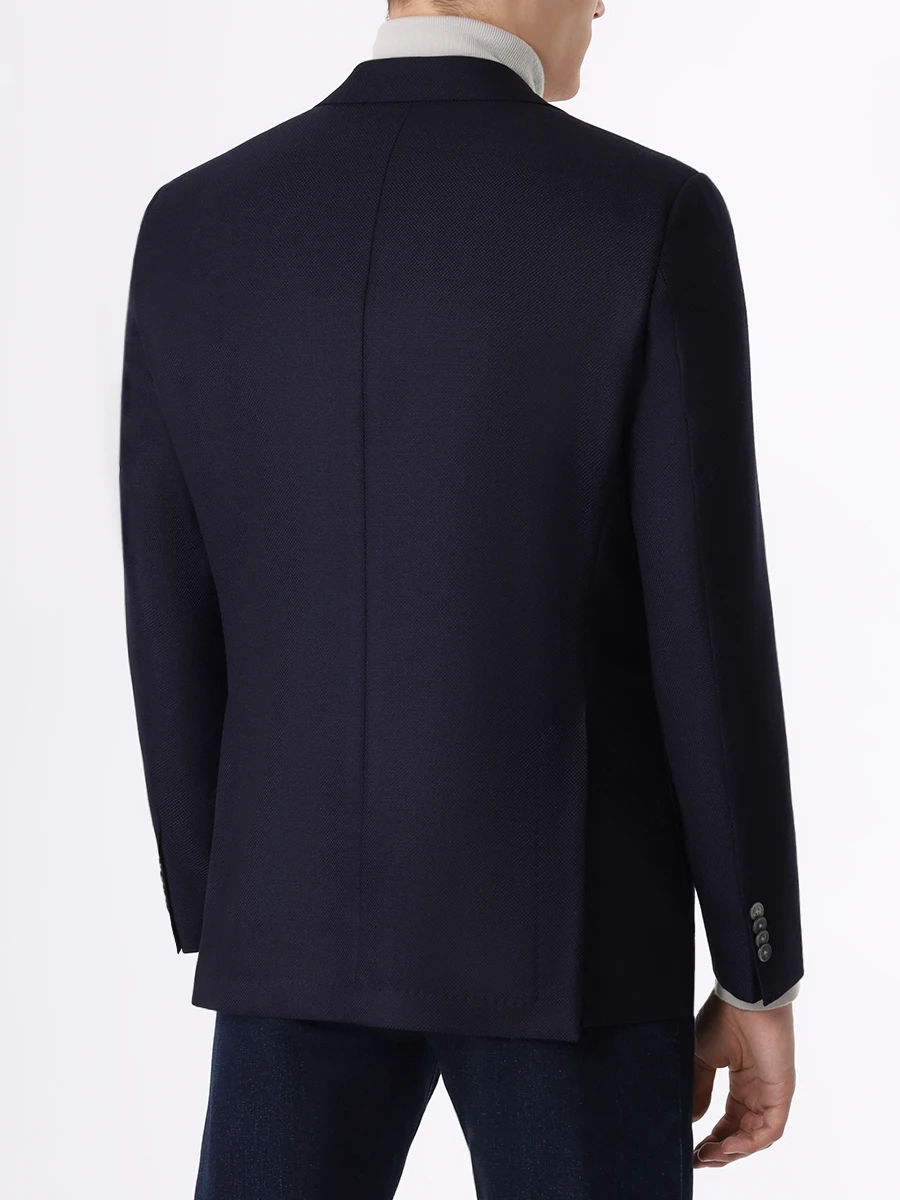 Пиджак шерстяной BOSS 50497256/404, размер 52, цвет синий 50497256/404 - фото 3