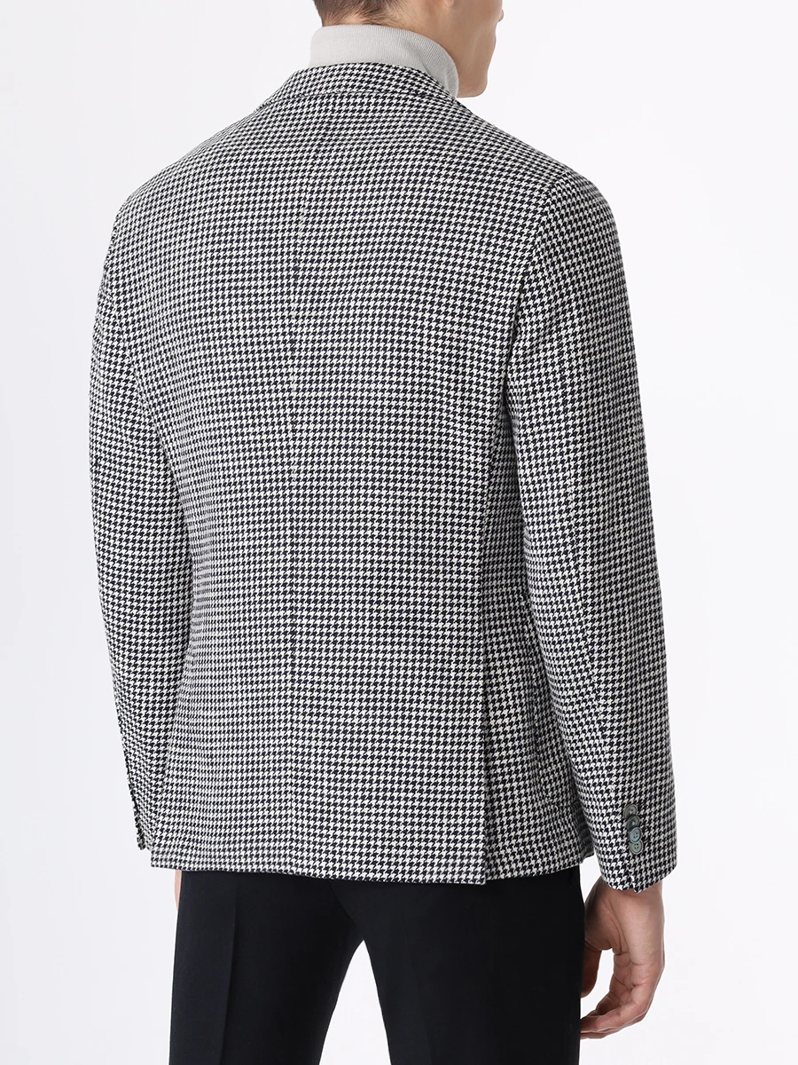 Пиджак Slim Fit хлопковый BOSS 50497257/404 Черный  Фото 3