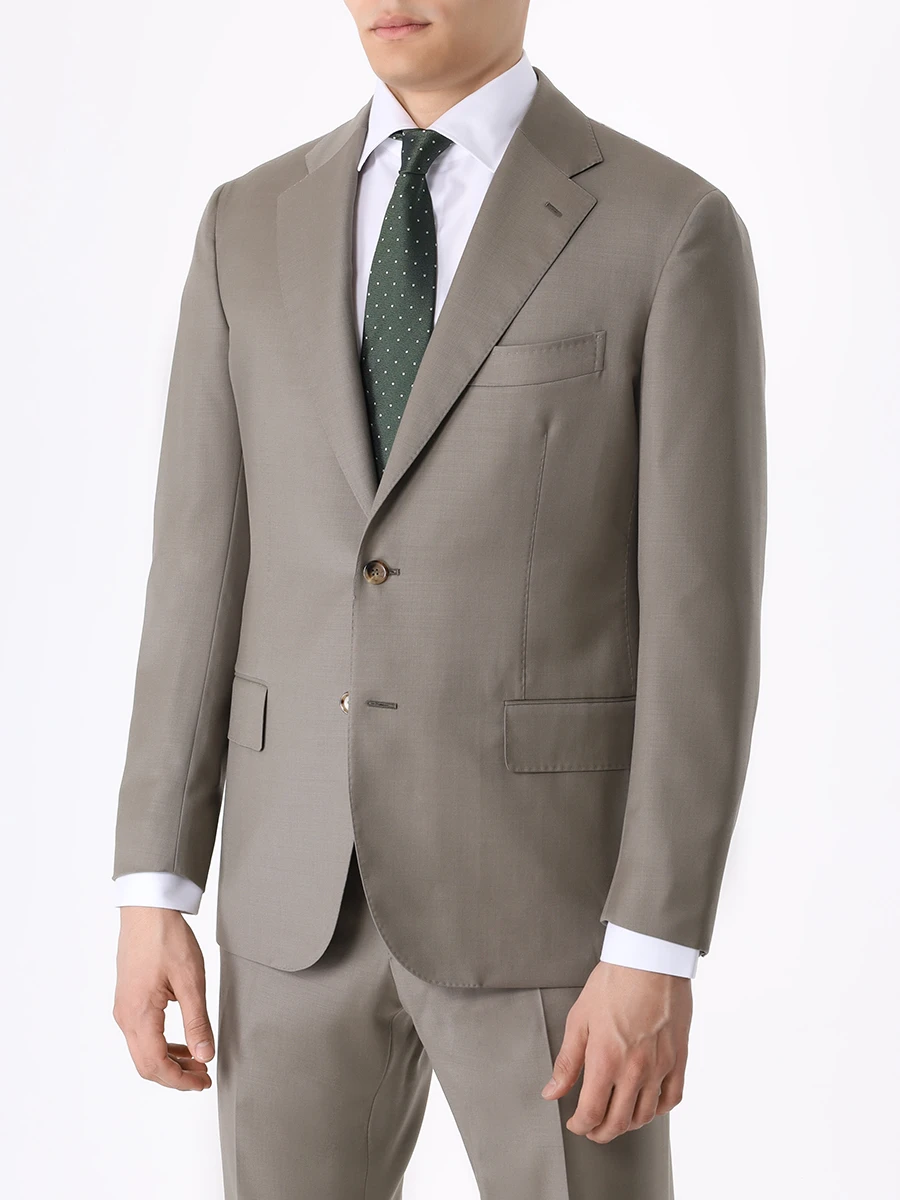 Костюм шерстяной STILE LATINO AUFAUSTO20PAB2 AW12427 N30 Бежевый  Фото 4