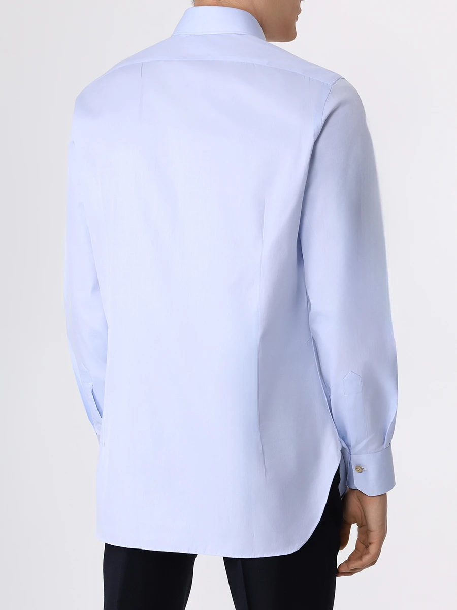 

Рубашка Slim Fit хлопковая, Голубой, UCCH0869302004