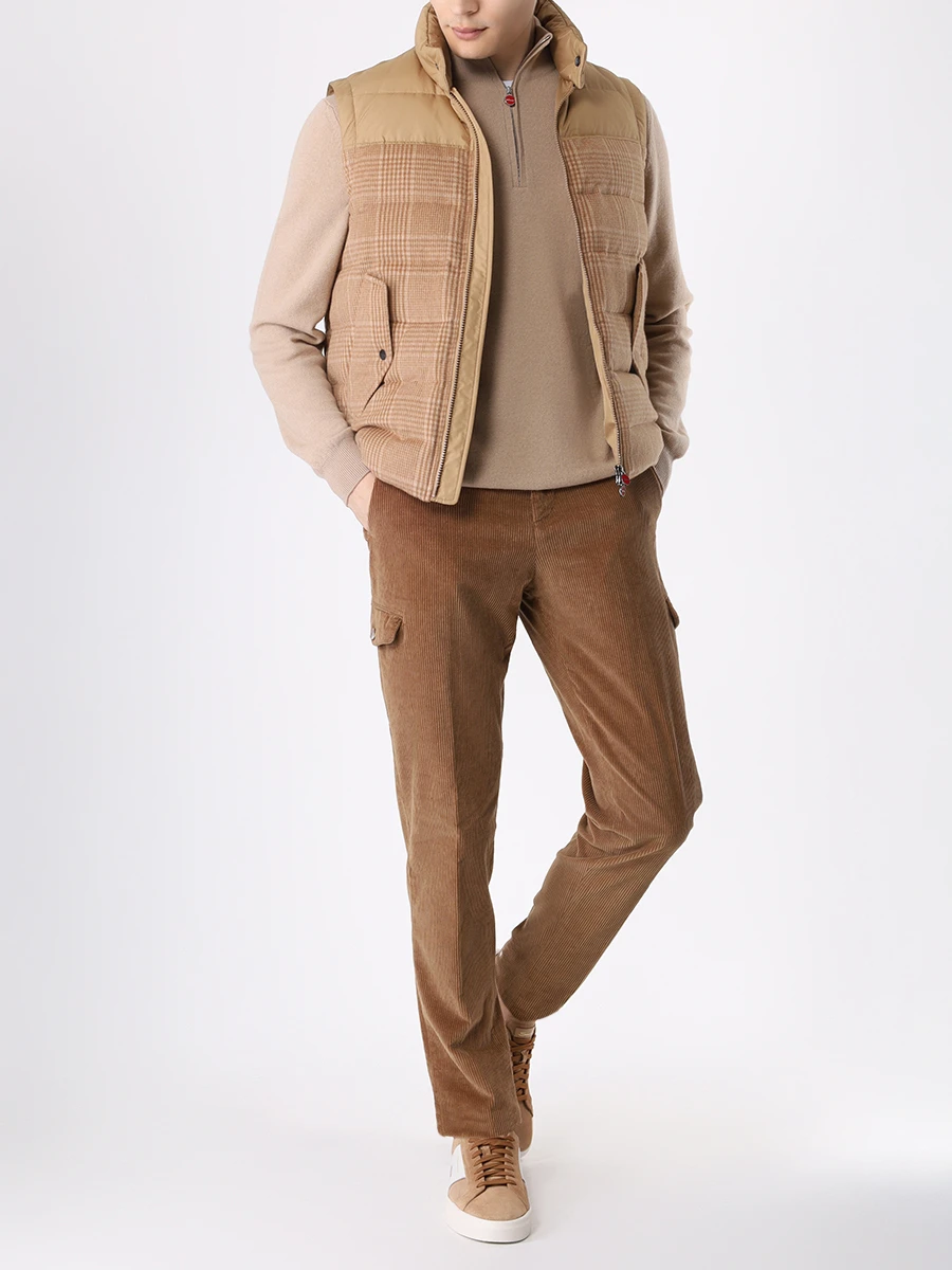 Джемпер шерстяной KITON UK1497W23 2801 Бежевый  Фото 2