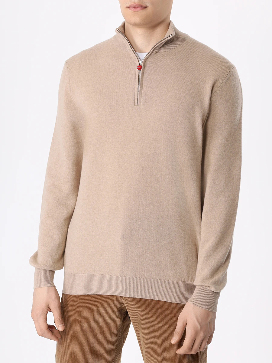 Джемпер шерстяной KITON UK1497W23 2801 Бежевый  Фото 4