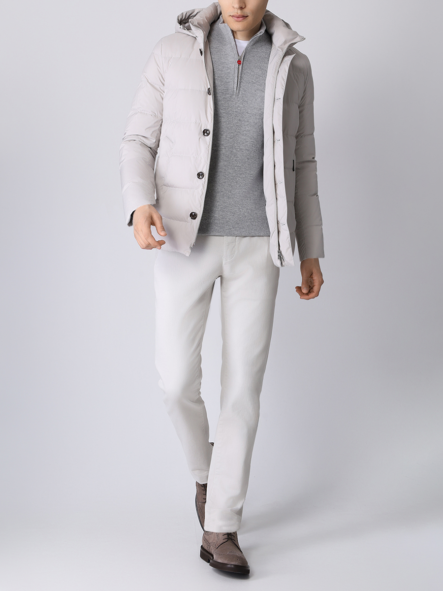 Джемпер шерстяной KITON UK1497W23 1684 Серый  Фото 2