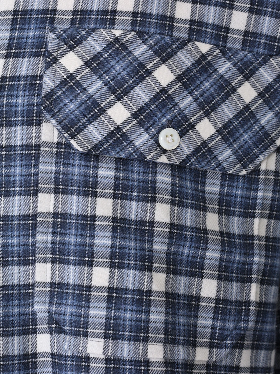 Рубашка Regular Fit хлопковая MARIA SANTANGELO 14-3142-4, размер 56, цвет клетка - фото 5