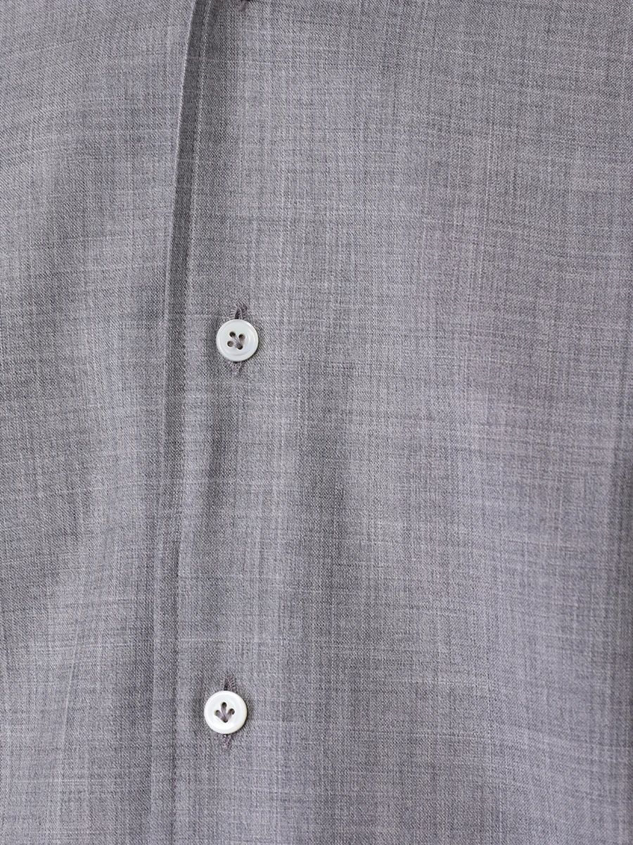 Рубашка Slim Fit шерстяная ALESSANDRO GHERARDI DOUBLE 7135 020, размер 52, цвет серый - фото 5