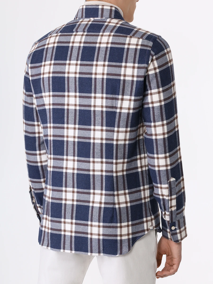 Рубашка Slim Fit хлопковая ALESSANDRO GHERARDI BR1L-2G-7T 7152 620, размер 56, цвет синий - фото 3